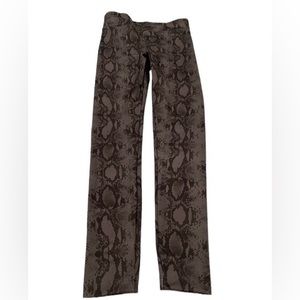 KORAL GREEN AND BLACK SNAKE SKIN LEGGINGS SIZE‎ MEDIUM